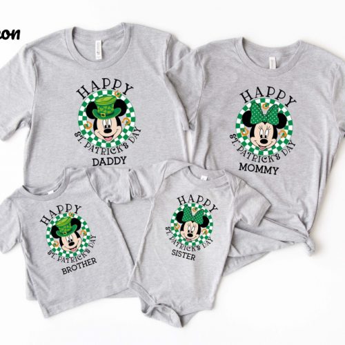 Custom Saint Patrick s Day Shirt: Personalized Disney Mickey Mouse Irish Family Shirt – Perfect Personalized Gift for Irish Day!