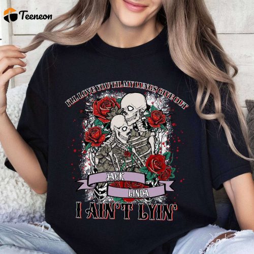 Personalized Dancing Skeleton Couple Shirt Love Until Lungs Give Out Valentine s Gift For Her Him