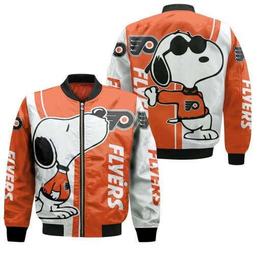 Philadelphia Flyers Snoopy Lover Bomber Jacket  – Gift for Men Women