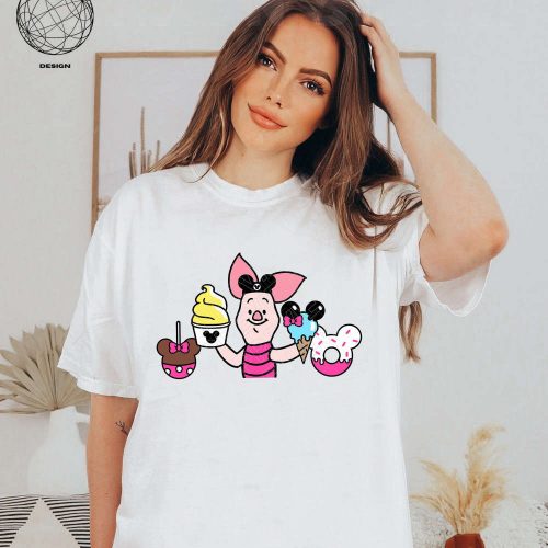 Piglet Winnie The Pooh Snacks Shirt – Disney Disneyland Trip Shirt with Winnie The Pooh and Piglet – Disney Snack Shirt for Disney Lovers