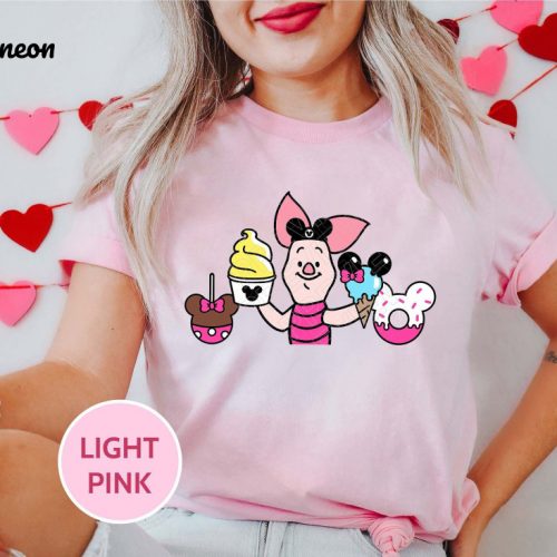 Piglet Winnie The Pooh Snacks Shirt – Disney Disneyland Trip Shirt with Winnie The Pooh and Piglet – Disney Snack Shirt for Disney Lovers