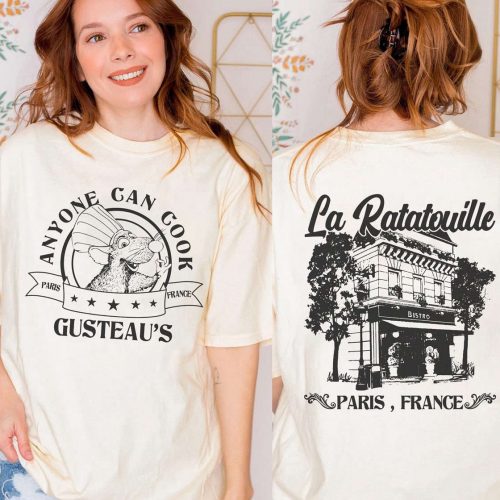 Vintage Disneyland Ratatouille Remy Shirt: Adventure in Paris – Perfect for Pixar Fans!