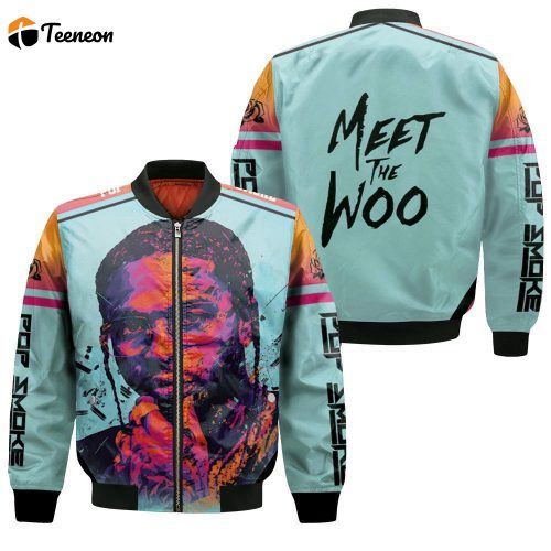 Pop Smoke Legend Rap Hip Hop Pop Bomber Jacket  – Gift for Men Women