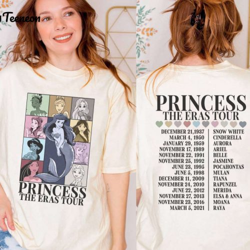 Princess Ariel Eras Tour Shirt – Disneyland Tee for Girl Trip & Family Vacation 2024