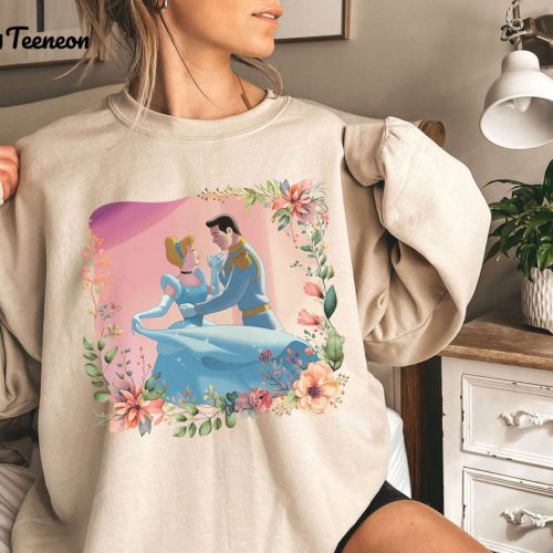 Princess Cinderella & Prince Charming Shirt Couple Valentine Gift Family Shirt