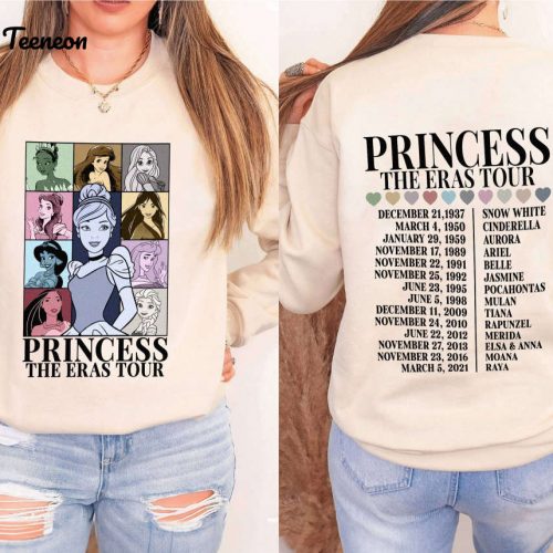 Princess Cinderella Eras Tour Shirt Disneyland Tee for Girl Trip & Family Vacation 2024