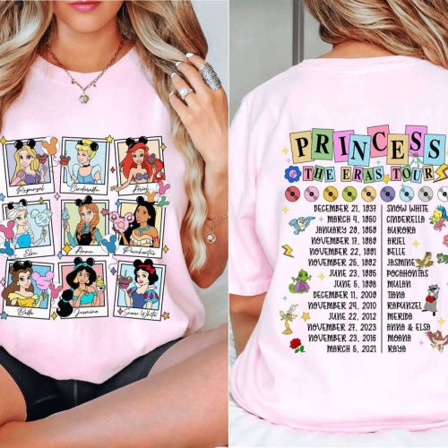 Princess Eras Tour 2023 Shirt – DisneyWorld & Disneyland Girls Trip Characters Tee