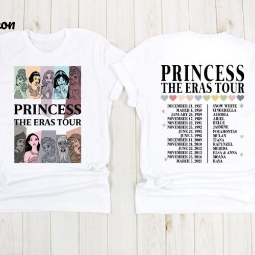 Disney Princess Characters Shirt – Princess Eras Tour & Girl Trip Shirt