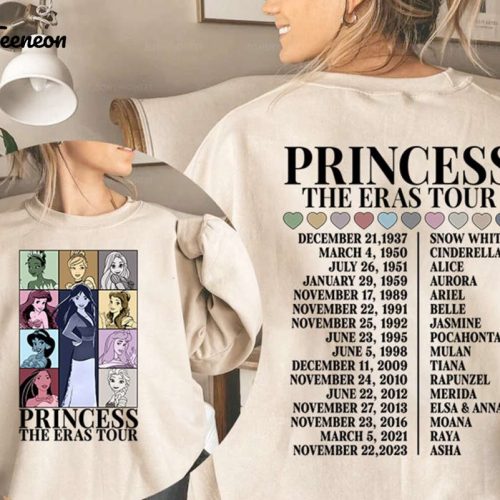 Princess Eras Tour Shirt Disneyland Tee Girl Trip Character Tee Mulan Princess Birthday Gift