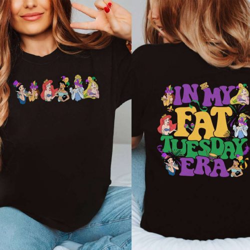 Mardi Gras 2024 Shirt: Princess Mardi Gras Party at Disneyland