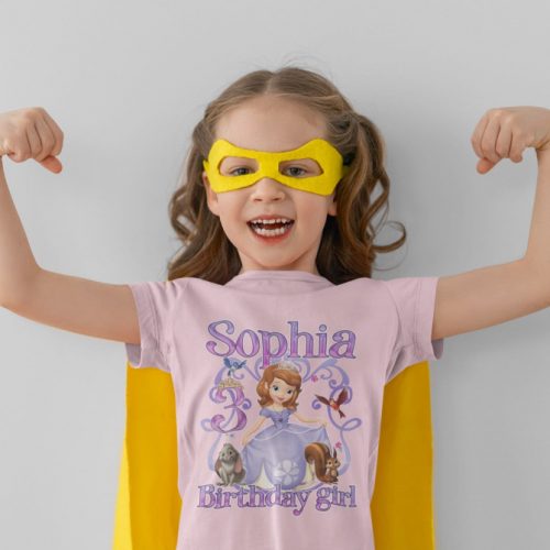 Princess Sofia Birthday Shirt – Cute Girls Tee for Sofia the First Theme Party