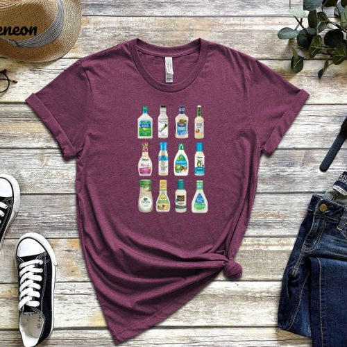 Snacking Around with Style: Ranch Sauce T-shirt the Ultimate BBQ Chef Shirt and Food Lover Gift – Funny Graphic Tee Kitchen Shirt and Ranch Tee for Food Love Enthusiasts!