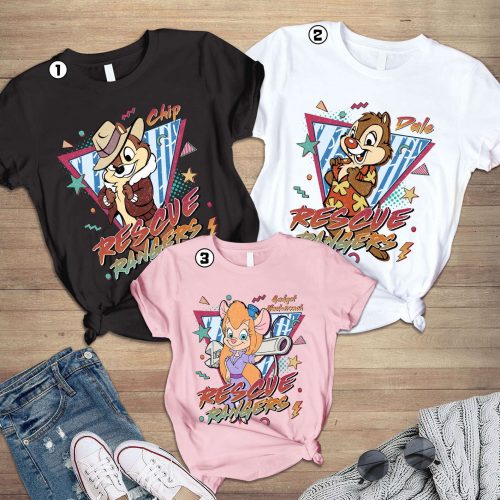 Rescue Rangers Chip & Dale T-Shirt: Gadget Hackwrench + Matching Shirts – Double Trouble Disneyland Shirt