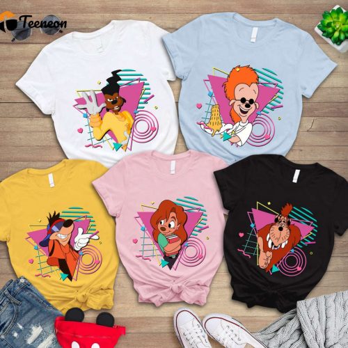 Vintage 90s Goofy Movie Shirt – Max Roxanne Powerline Bobby Bigfoot 2023 Trip Shirt