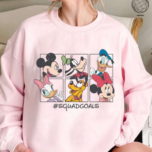 Get Your Retro Disney Squad Goals Mickey and Friends Shirt Disney World Shirt for Kids and Adults Official Mickey Mouse Shirt Exclusive Disney Friends Merchandise