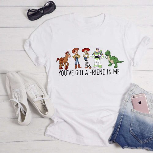 Retro Disney Toy Story Shirt: Vintage Character Group Matching Jessie & Buzz Family Shirt