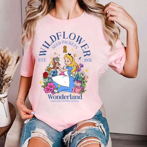 Disney Alice in Wonderland Shirt: Retro Golden Afternoon Epcot Flower & Garden Festival 2024