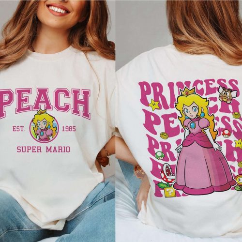 Retro Princess Peach Sweatshirt: Feeling Peachy Shirt Super Mario Birthday Gift for Her