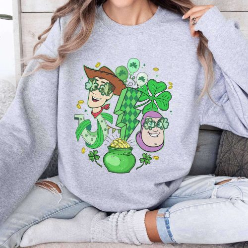 Lucky Shamrock Woody Shirt Retro Toy Story St Patrick’s Day & Disneyland Saint Patrick s Day Shirt