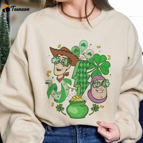 Lucky Shamrock Woody Shirt Retro Toy Story St Patrick’s Day & Disneyland Saint Patrick s Day Shirt