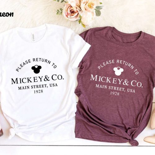 Cute Disney Mickey Tee: Return to Mickey & Co Shirt for Girls Trip Disney 2023 – Main StreetA