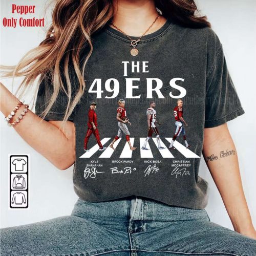 Vintage San Francisco Walking Abbey Road Football Sweatshirt – Kyle Shanahan Brock Purdy Nick Bosa Christian McCraffrey 49ers