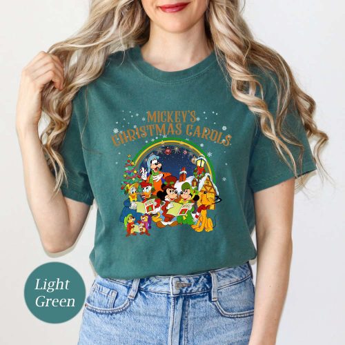 Santa Mickey and Friends Comfort Colors Shirt – Perfect Disney Vacation Family Gift for Mickey s Very Merry Xmas Party