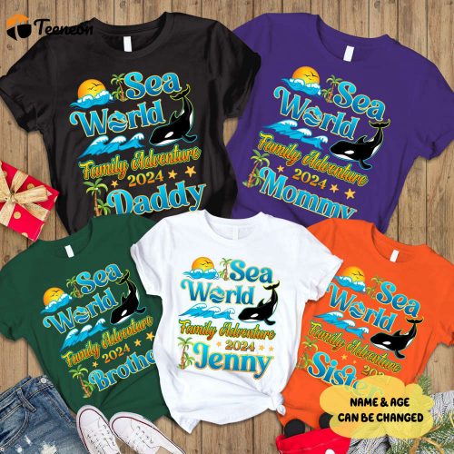 Sea World Family Shirts 2024: Adventure Trip Vacation & Group Outfits