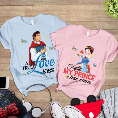 Snow White Couple Shirts – Princess Disneyworld Anniversary Just Married