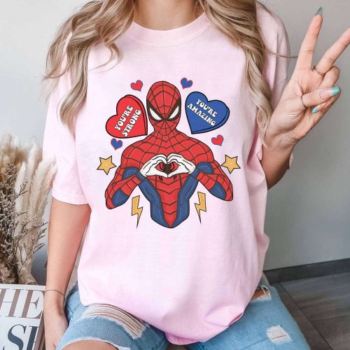 Spiderman Valentines Shirt & Sweatshirt: Spidey Superhero Gift for Birthdays Across the Spiderverse