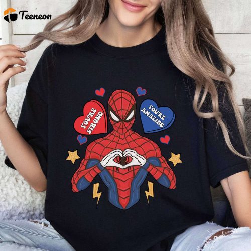 Spiderman Valentines Shirt & Sweatshirt: Spidey Superhero Gift for Birthdays Across the Spiderverse