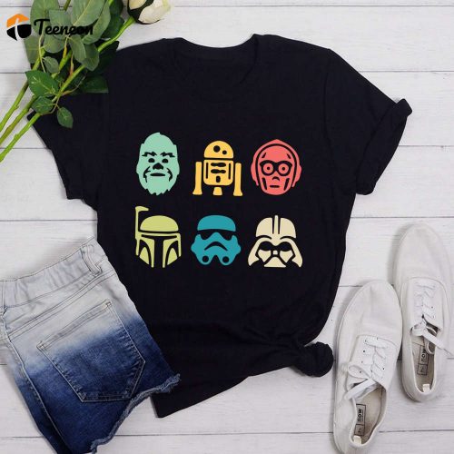 Disney Star Wars Retro Shirt: Perfect Gift for Men Women & Kids – Star Wars Tshirt