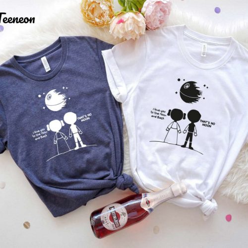 Star Wars I Love You to the Moon and Back Shirt – Disney Han Solo and Leia Tee