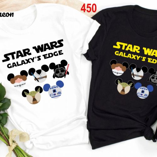 Star Wars Shirt Collection: Disney Princess Leia Baby Yoda Luke Skywalker & Darth Vader