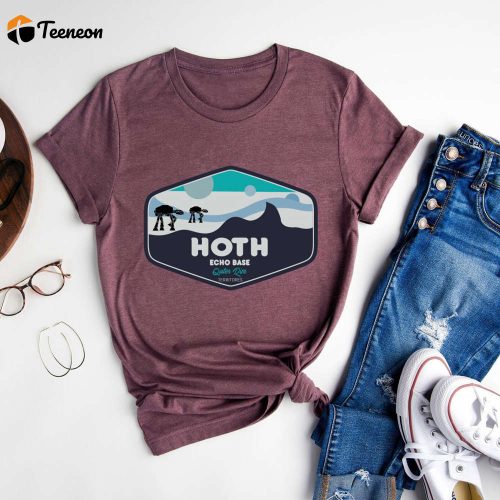 Unisex Star Wars Hoth T-Shirt – Authentic Echo Base Tee Disneyland Geeky Gift