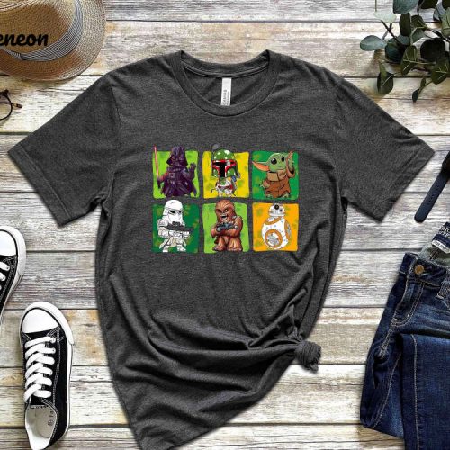 Unique Star Wars T-Shirt: Celebrate St Patrick s Day with Irish Shirt Lucky Design Darth Vader & Baby Yoda Shirts by Disney!