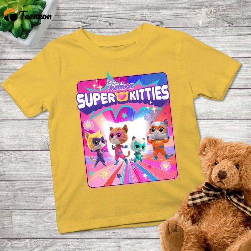 Superkitties Tshirt: Hero Kitties Brave & Musical Junior Shirt – Character Matching Design