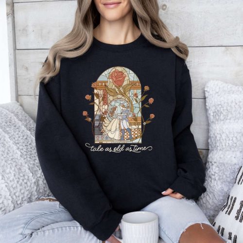 Tale as Old as Time Shirt: Retro Disney Tee Beauty and The Beast Princess Shirt – Disneyworld Belle Inspired Beauty Princess Tee