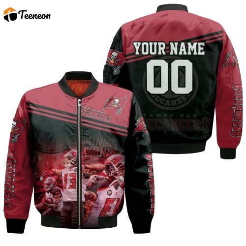 Tampa Bay Buccaneers 13 Mike Evans Personalized Bomber Jacket  – Gift for Men Women