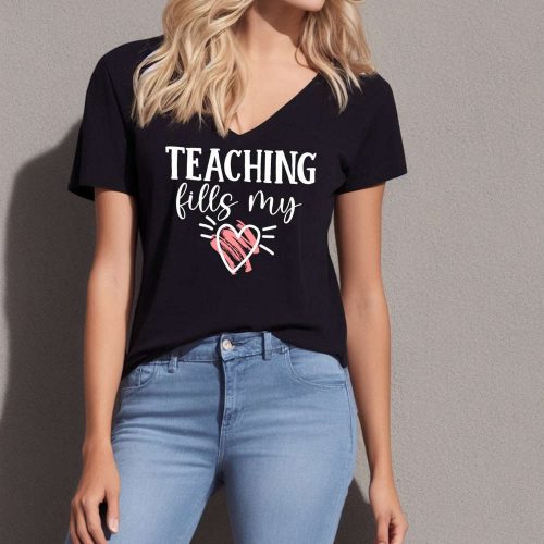 Spread Love in the Classroom with Teaching Fills My Heart T-Shirt Perfect Valentine s Day Gift for Teachers Teach Love Inspire with School Shirt & Kindergarten Shirt Love Shirts for Educators