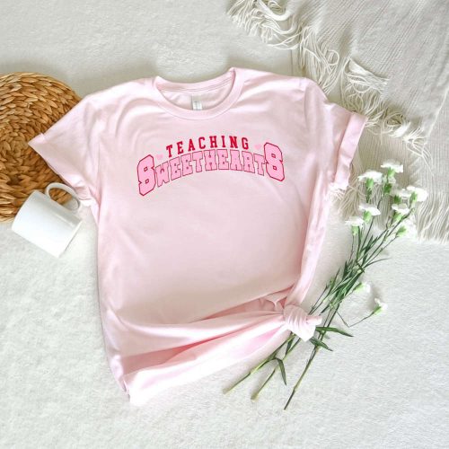 Express Your Teaching Love with Sweetheart T-shirt: Perfect Valentine s Day Gift for Teachers Inspiring School Shirt & Trendy Teacher Squad Shirts Available!