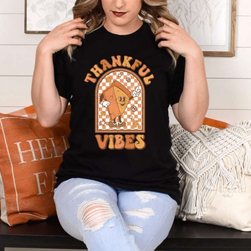 Spread Thankful Vibes with our Thanksgiving Shirt Collection – Blessed Grateful Fall & Positive Vibe Shirts!