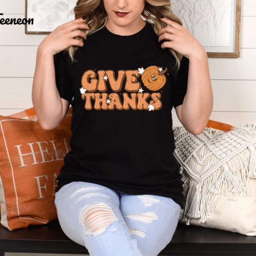 Express Your Gratitude with our Thanksgiving T-shirt – Fall Shirt Thankful Vibes Gobble Gobble Tee Cheetah Pumpkin Cute Pumpkin Shirt Positive Vibe & Grateful Apparel