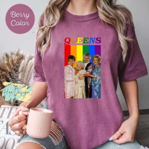 The Golden Girls LGBT Comfort Colors T-Shirt: Stay Golden & Funny LGBT Gifts 2023