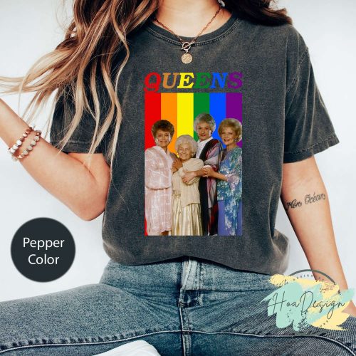 The Golden Girls LGBT Comfort Colors T-Shirt: Stay Golden & Funny LGBT Gifts 2023