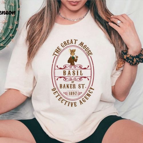 The Great Mouse Detective Basil Of Baker Street Shirt DisneyWorld Gift Detective Agency Shirt