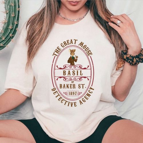 The Great Mouse Detective Basil Shirt DisneyWorld Gift for Men & Women Detective Agency Design