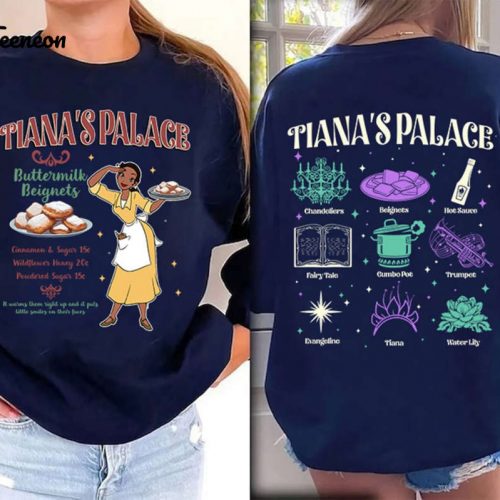 Disneyland Princess Tiana Shirt Tiana s Palace Tee Birthday Party Outfit DisneyTrip