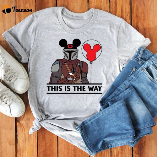 Disney Star Wars T-Shirt: This Is The Way Mandalorian Shirt with Mouse Ears Design