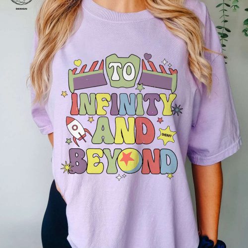 To Infinity And Beyond Shirt: Toy Story Matching Shirts for Disney Fans! Andy Buzz Woody Shirt for Toy Story Birthday Celebration